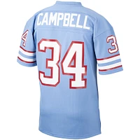 Men's Mitchell & Ness Earl Campbell Light Blue Houston Oilers 1980 Authentic Throwback Retired Player Jersey