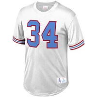 Men's Mitchell & Ness Earl Campbell White Houston Oilers Retired Player Name Number Mesh Top
