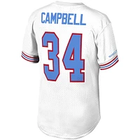 Men's Mitchell & Ness Earl Campbell White Houston Oilers Retired Player Name Number Mesh Top