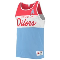 Men's Mitchell & Ness Light Blue Houston Oilers Gridiron Classics Team Tank Top