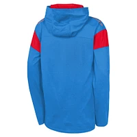 Youth Light Blue Houston Oilers The Champ is Here Retro Long Sleeve Hoodie T-Shirt