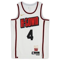 Jalen Green Houston Rockets Autographed Nike 2024-25 White City Edition Swingman Jersey 