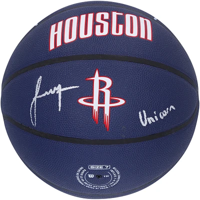 Jalen Green Houston Rockets Autographed Wilson City Collector Basketball with "Unicorn" Inscription