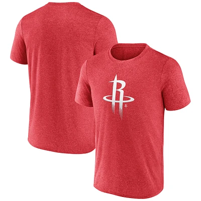 T-shirt emblématique des Houston Rockets pour homme Fanatics Heather Red