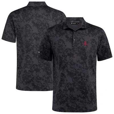 Men's Levelwear Black Houston Rockets Whisper Polo