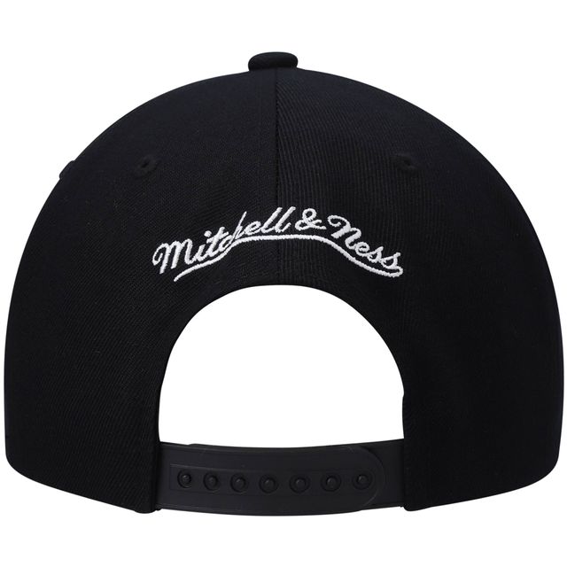 Casquette pour homme Houston Rockets Hardwood Classics Script 2.0 Snapback noire Mitchell & Ness pour homme