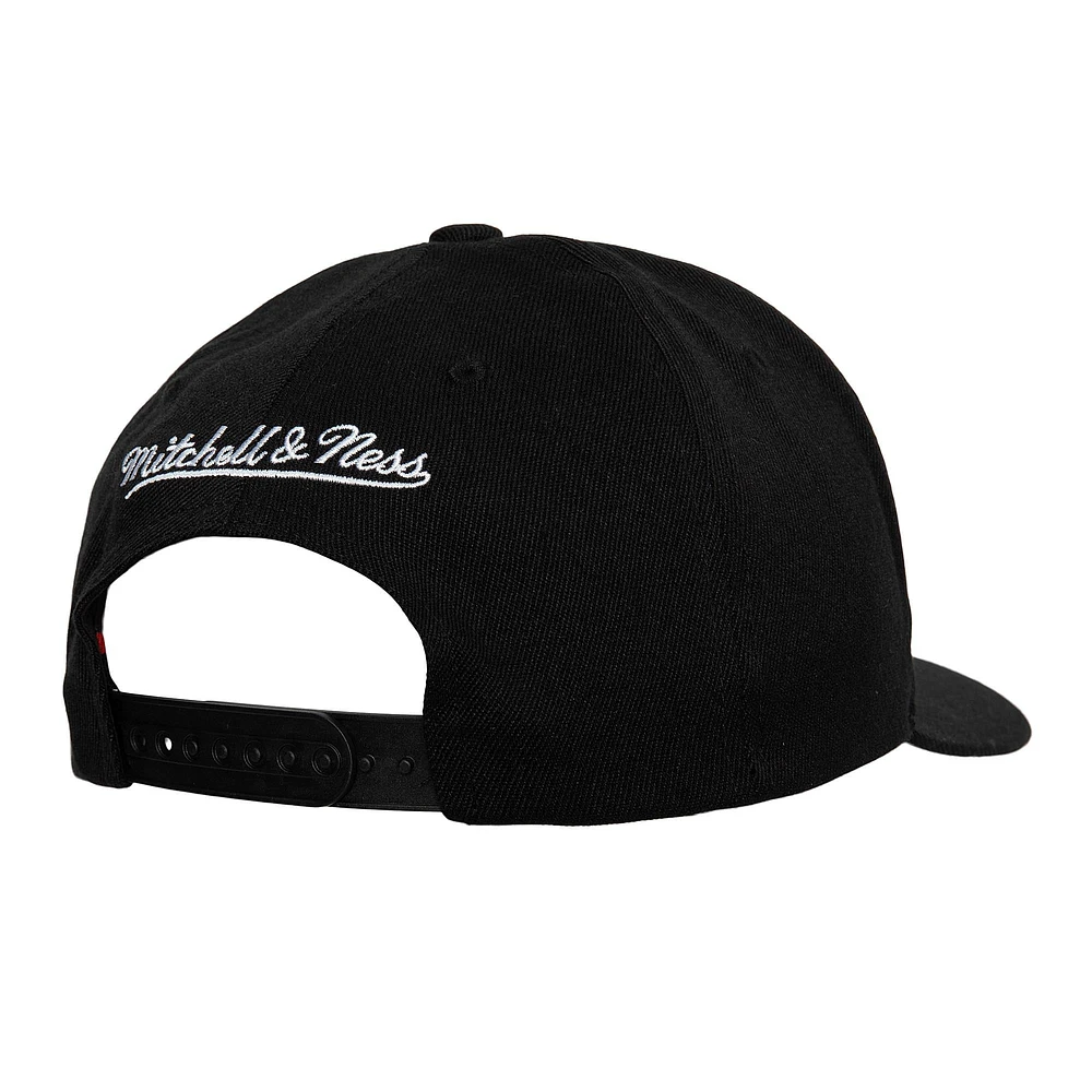 Men's Mitchell & Ness Black Houston Rockets MVP Team Script 2.0 Stretch-Snapback Hat