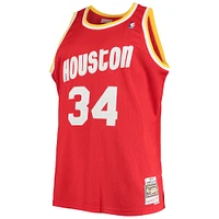 Men's Mitchell & Ness Hakeem Olajuwon Red Houston Rockets 1993/94 Big Tall Hardwood Classics Swingman Jersey