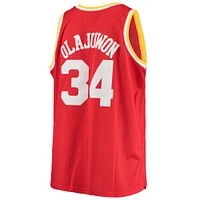 Men's Mitchell & Ness Hakeem Olajuwon Red Houston Rockets 1993/94 Big Tall Hardwood Classics Swingman Jersey