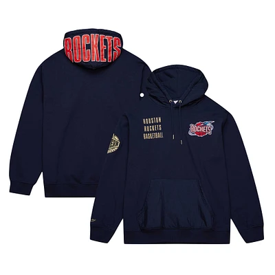Sweat à capuche en polaire avec logo vintage Mitchell & Ness Houston Rockets Team OG 2.0 pour hommes
