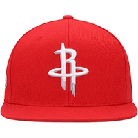 Men's Mitchell & Ness Red Houston Rockets Side Core 2.0 Snapback Hat