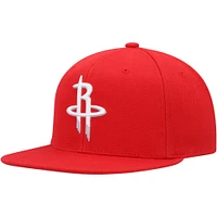 Men's Mitchell & Ness Red Houston Rockets Side Core 2.0 Snapback Hat