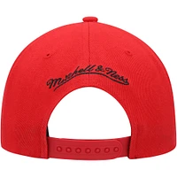 Men's Mitchell & Ness Red Houston Rockets Side Core 2.0 Snapback Hat