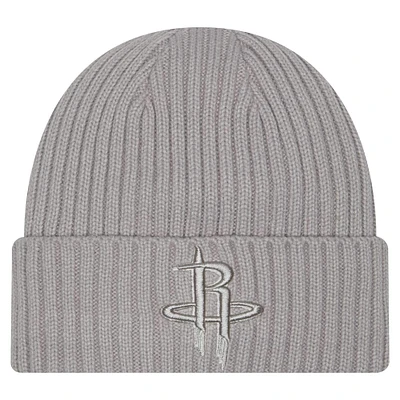 Men's New Era Gray Houston Rockets Color Pack Cuffed Knit Hat