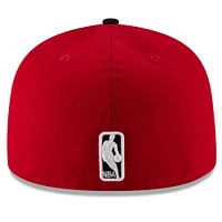 Men's New Era Red/Black Houston Rockets Official Team Color 2Tone 59FIFTY Fitted Hat
