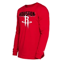 Men's New Era  Red Houston Rockets 2024/25 City Edition Long Sleeve T-Shirt