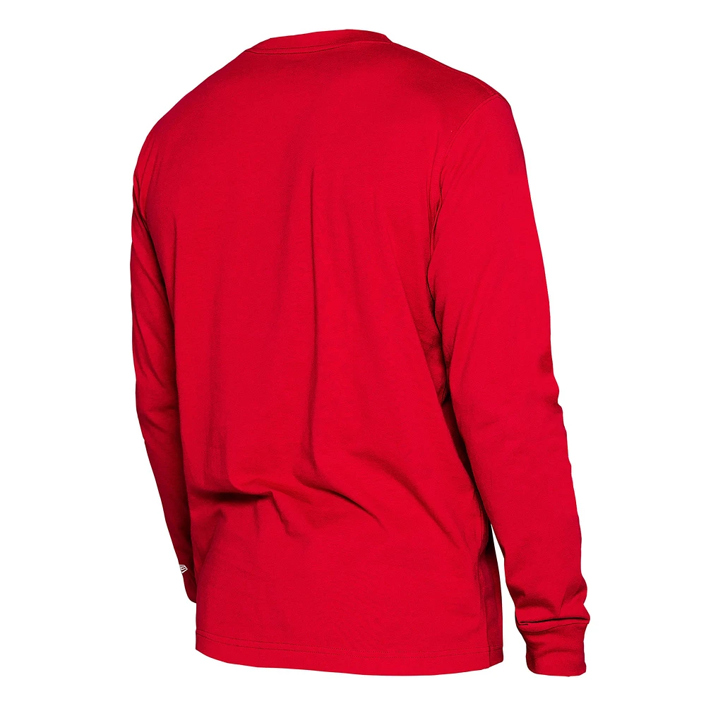 Men's New Era  Red Houston Rockets 2024/25 City Edition Long Sleeve T-Shirt