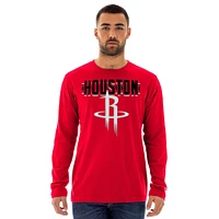 Men's New Era  Red Houston Rockets 2024/25 City Edition Long Sleeve T-Shirt