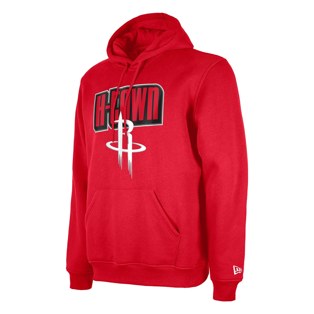 Men's New Era  Red Houston Rockets 2024/25 City Edition Pullover Hoodie
