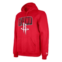 Men's New Era  Red Houston Rockets 2024/25 City Edition Pullover Hoodie