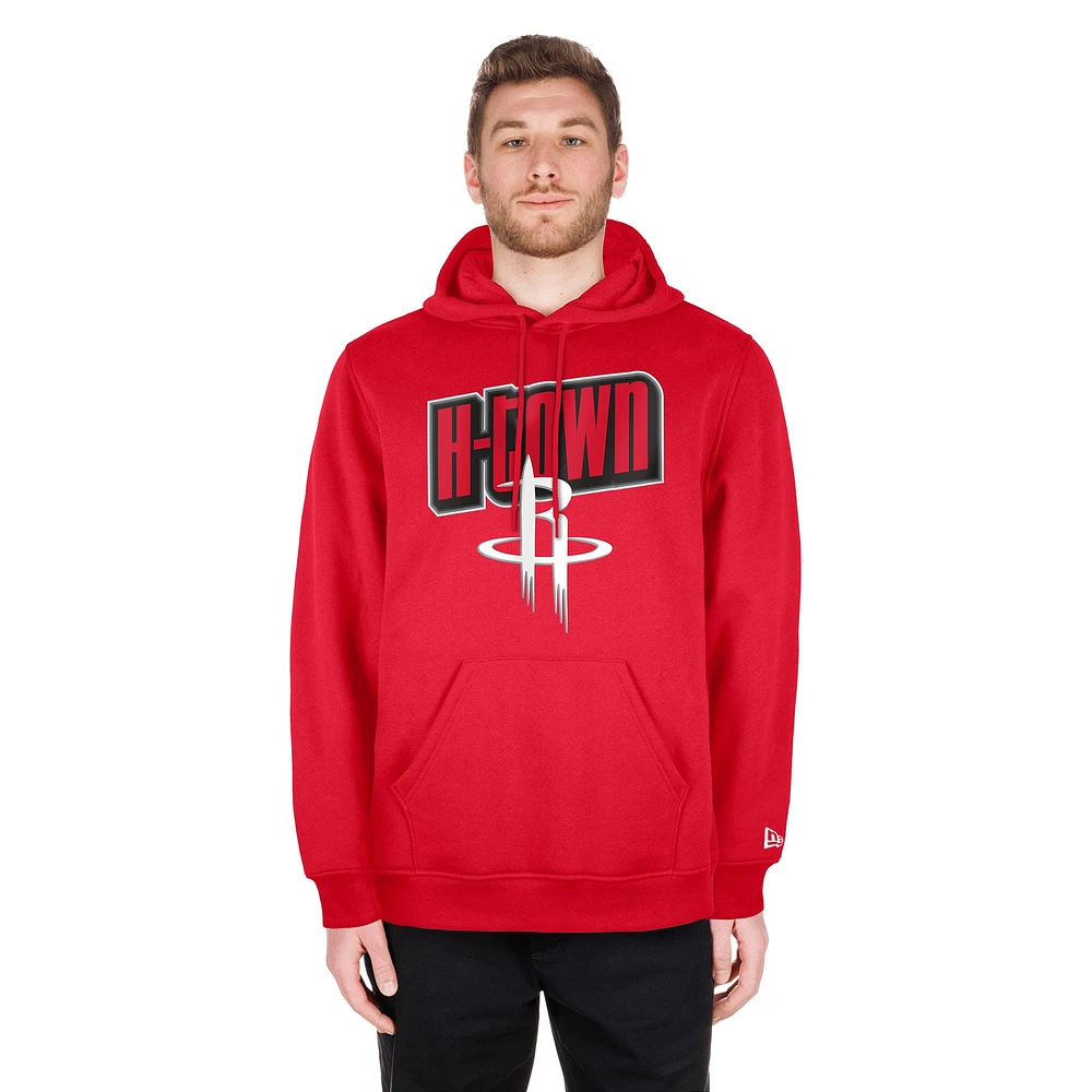 Men's New Era  Red Houston Rockets 2024/25 City Edition Pullover Hoodie