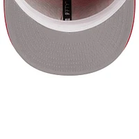 Men's New Era Red Houston Rockets Golden Tall Text 9FIFTY Snapback Hat
