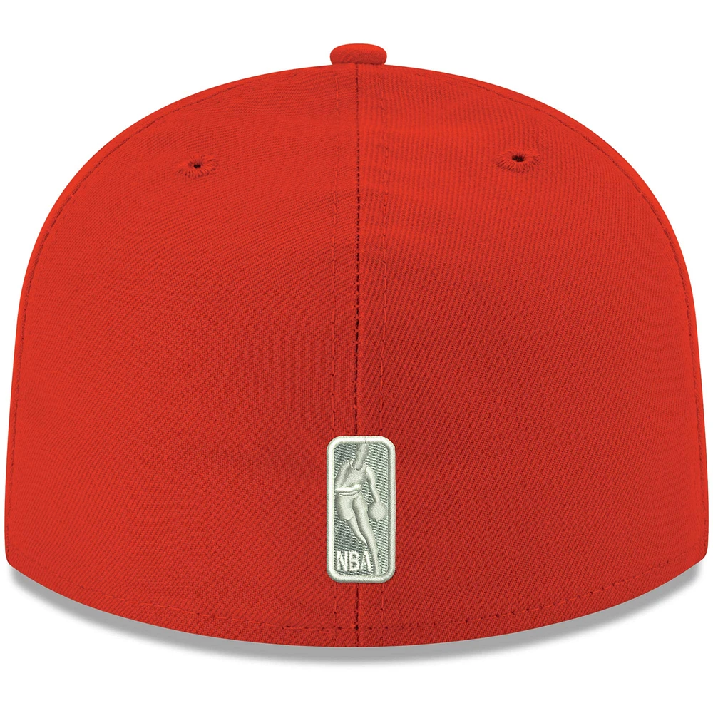 Men's New Era Red Houston Rockets Official Team Color 59FIFTY Fitted Hat