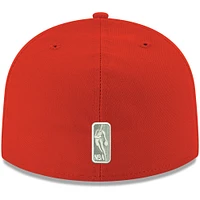 Men's New Era Red Houston Rockets Official Team Color 59FIFTY Fitted Hat