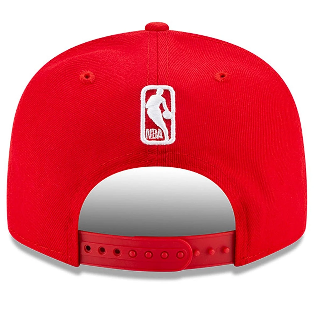 Men's New Era Red Houston Rockets Official Team Color 9FIFTY Snapback Hat