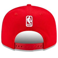 Men's New Era Red Houston Rockets Official Team Color 9FIFTY Snapback Hat