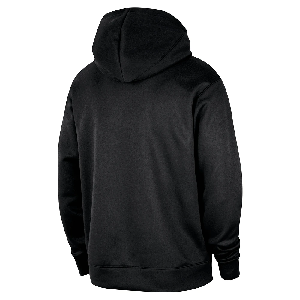 Sweat à capuche Nike Houston Rockets Spotlight 2024/25 pour homme, noir, entraînement sur le terrain