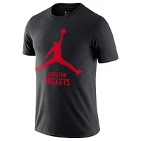 Men's Nike Black Houston Rockets Essential Jumpman T-Shirt