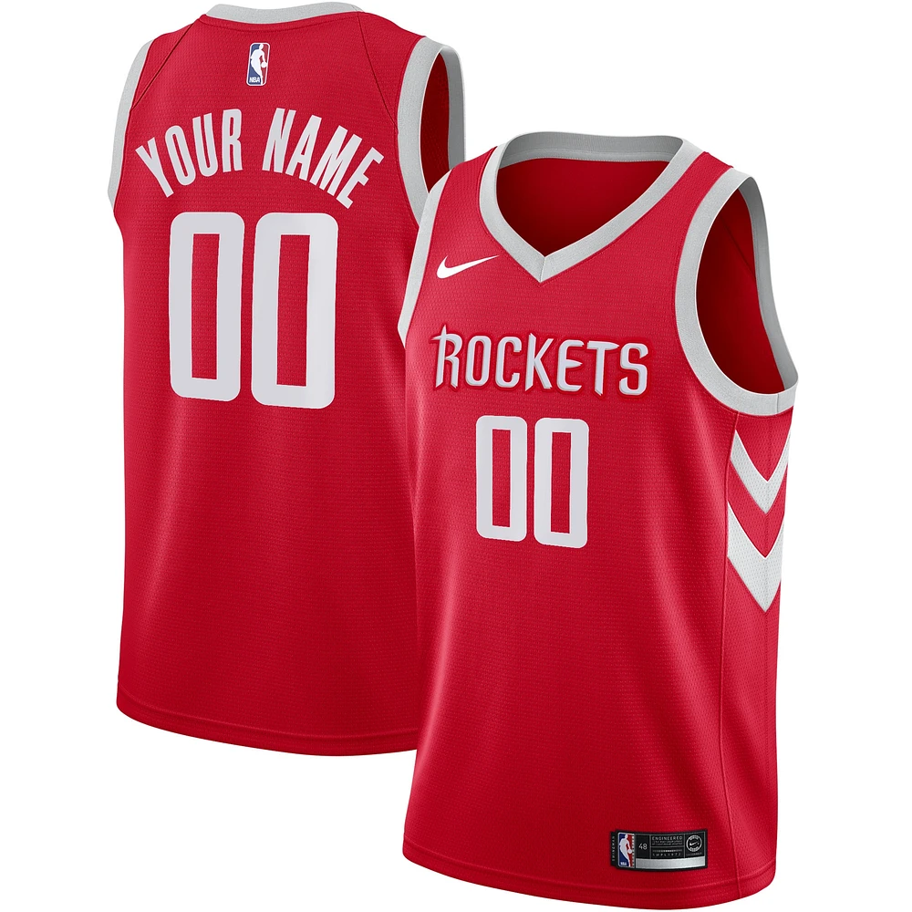 Men's Nike Red Houston Rockets - Swingman Custom Jersey Icon Edition