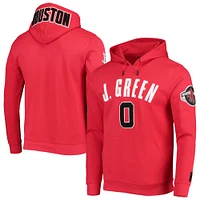 Men's Pro Standard Jalen Green Red Houston Rockets Team Player Pullover Hoodie