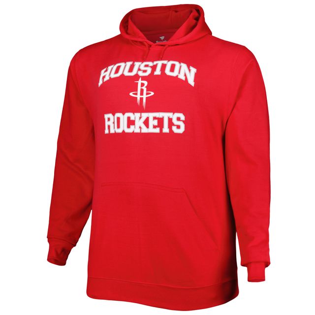 Sweat à capuche rouge Houston Rockets Big & Tall Heart Soul pour homme