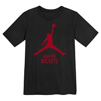 Preschool Jordan Brand Black Houston Rockets Essential Jumpman T-Shirt