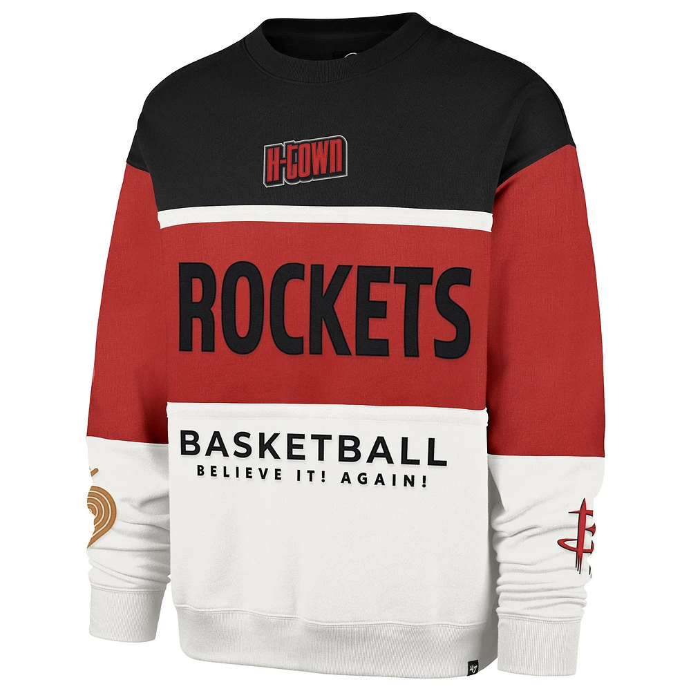 Sweat-shirt à capuche unisexe '47 Red Houston Rockets 2024/25 City Edition On Five Maximalist