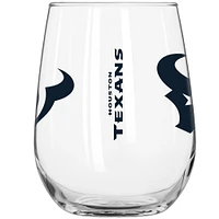 Verre à boisson incurvé de 16 oz des Houston Texans pour le jour du match