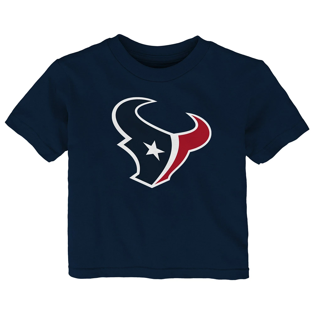 T-shirt à logo primaire Houston Texans bleu marine pour bébé