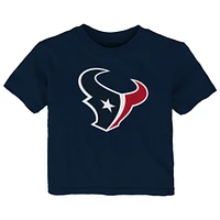 T-shirt à logo primaire Houston Texans bleu marine pour bébé