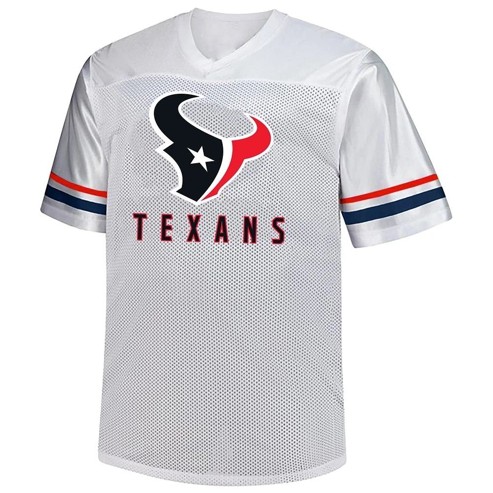 Men's Fanatics C.J. Stroud White Houston Texans Big & Tall V-Neck Fashion Jersey