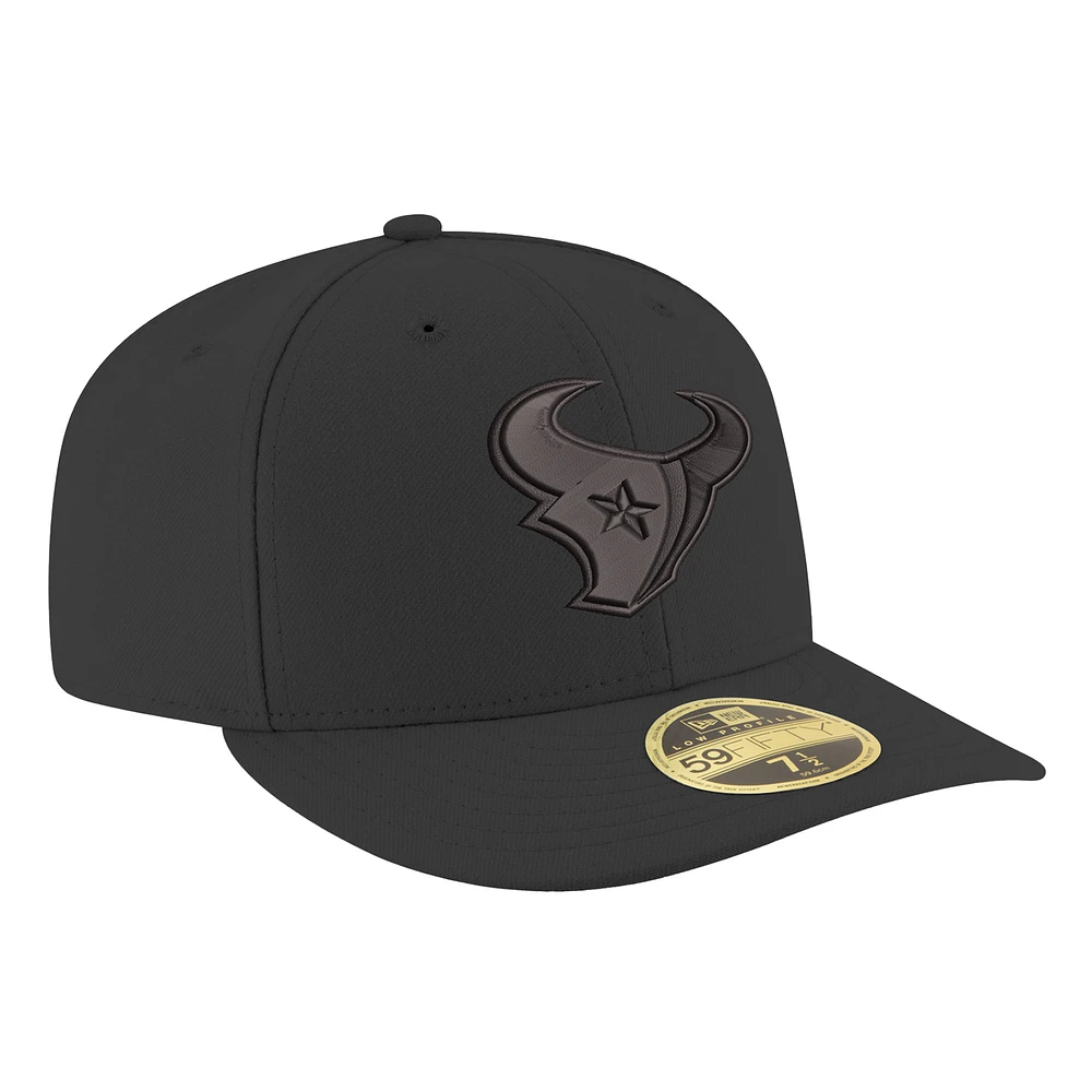 NWE TEXAN BLACK H NEW NFL ON LOW PROFILE 59FIFTY II HATMENLOP