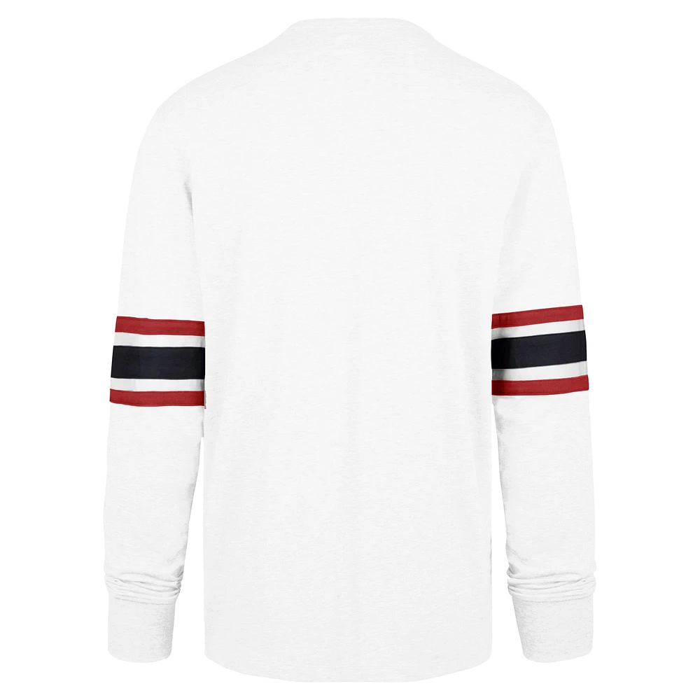 Men's '47 White Houston Texans Gridiron Premier Brex Long Sleeve T-Shirt