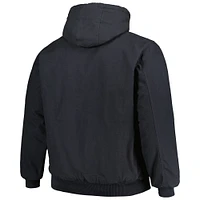 Men's Dunbrooke Charcoal Houston Texans Big & Tall Dakota Canvas Hoodie Full-Zip Jacket