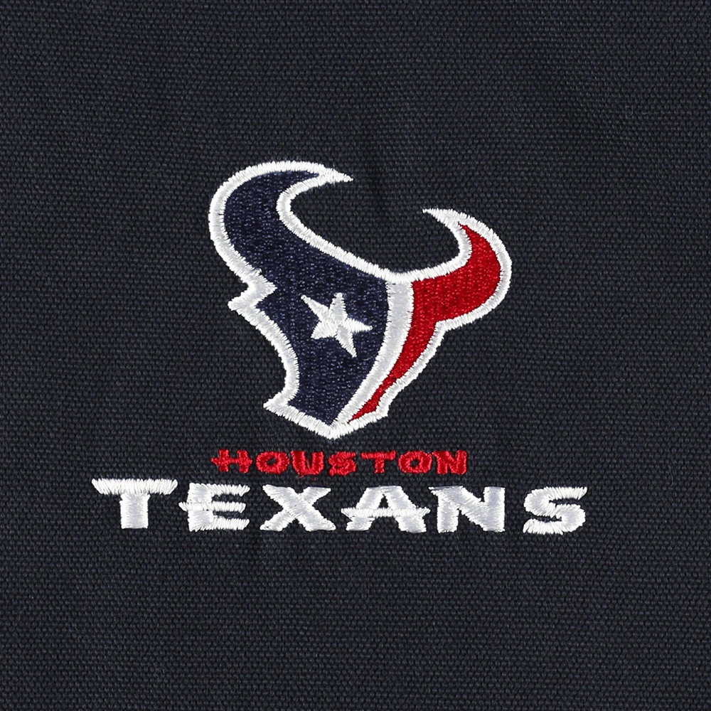 Men's Dunbrooke Charcoal Houston Texans Big & Tall Dakota Canvas Hoodie Full-Zip Jacket