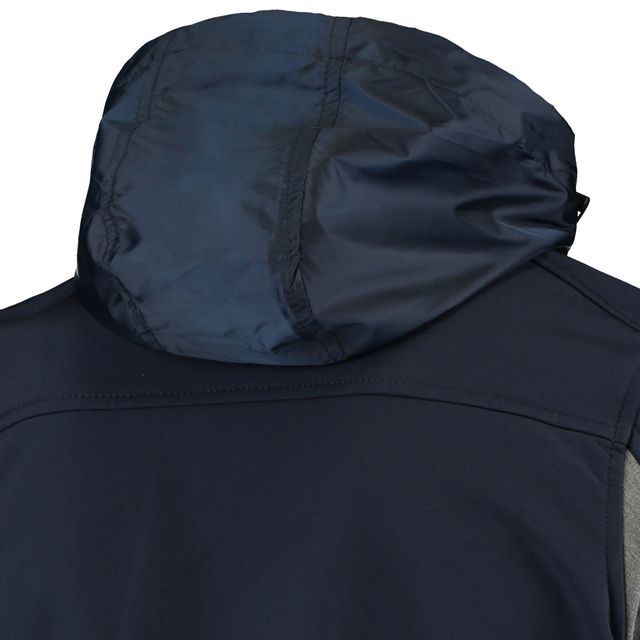 Blouson à fermeture éclair intégrale Dunbrooke Houston Texans Circle Zephyr bleu marine pour homme
