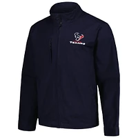 Men's Dunbrooke Navy Houston Texans Journey Workwear Tri-Blend Full-Zip Jacket