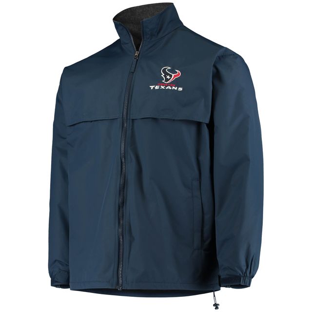 Veste homme Dunbrooke Houston Texans Triumph Fleece entièrement zippée bleu marine
