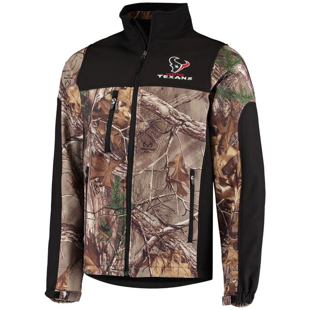 Doudoune Dunbrooke Realtree Camo/Noir pour hommes Houston Texans Circle Hunter Softshell Full-Zip Jacket
