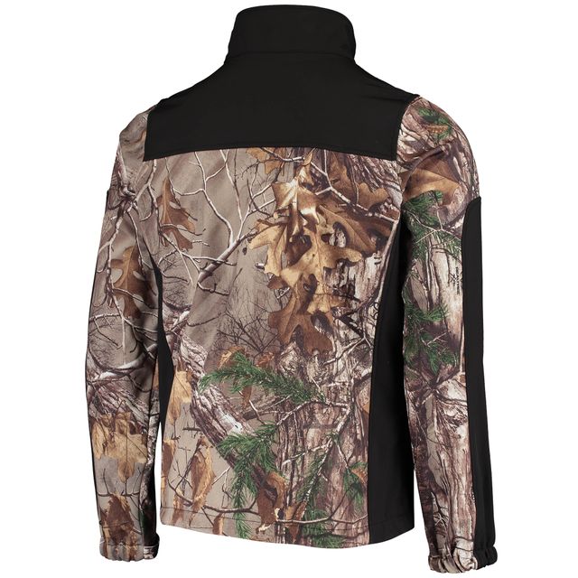 Doudoune Dunbrooke Realtree Camo/Noir pour hommes Houston Texans Circle Hunter Softshell Full-Zip Jacket